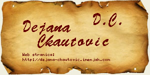 Dejana Čkautović vizit kartica